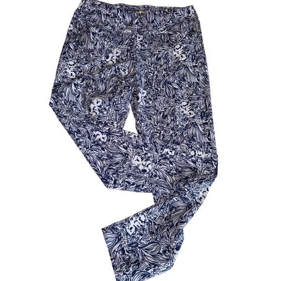 LILLY PULITZER LUXLETIC GOLF PANTS SIZE 12 - Picture 1 of 4